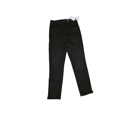 Good American Good Classic Slim Straight Jeans Cropped Size 6 - Picture 1 of 6